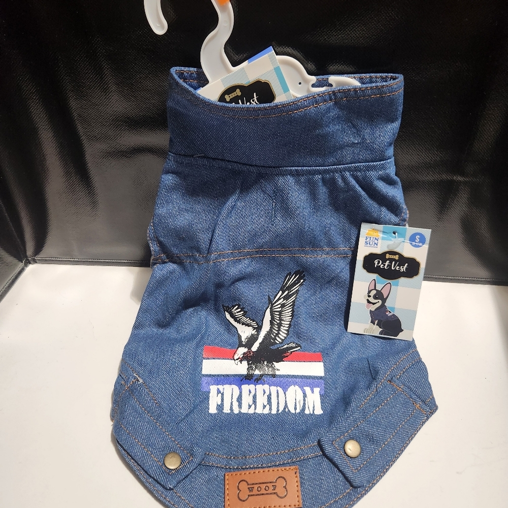 Denim Dog Vest